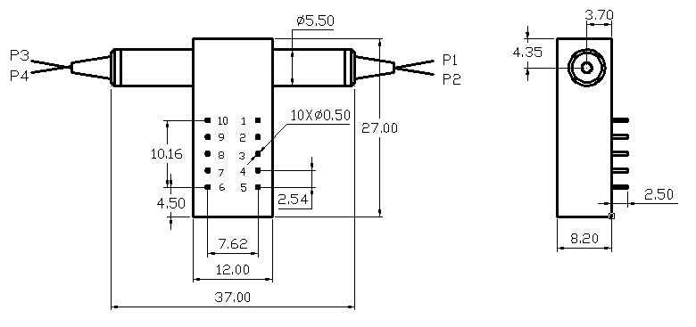 Full 2x2 Mechanical Optical Switch