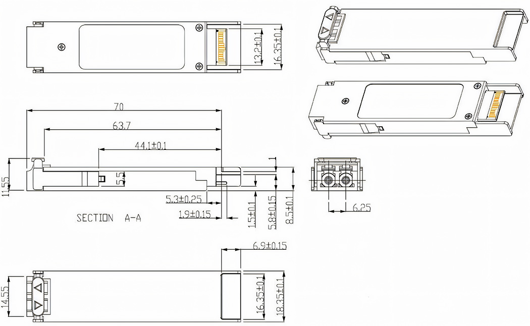 10G XFP DWDM 40km