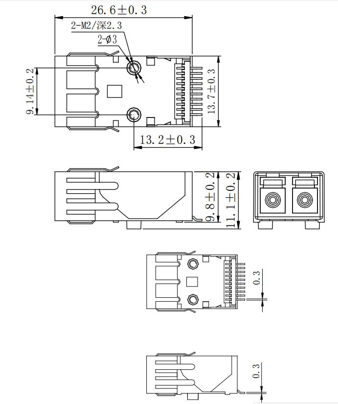 10G Miniaturized Optical Transceiver