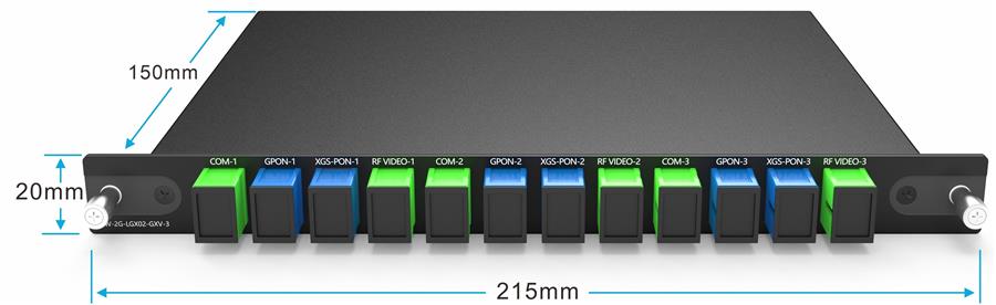 3CH WDM GPON XGS-PON 3CH WDM GPON XGS-PON