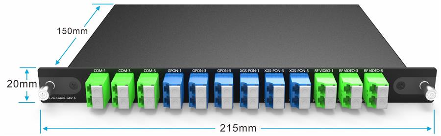 3CH WDM GPON XGS-PON And RF Video 3CH WDM GPON XGS-PON And RF Video