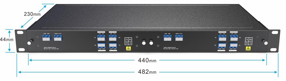 Single Fiber 4CH 8 Waves C21-C28 DWDM MUX/ DEMUX Single Fiber 4CH 8 Waves C21-C28 DWDM MUX/ DEMUX