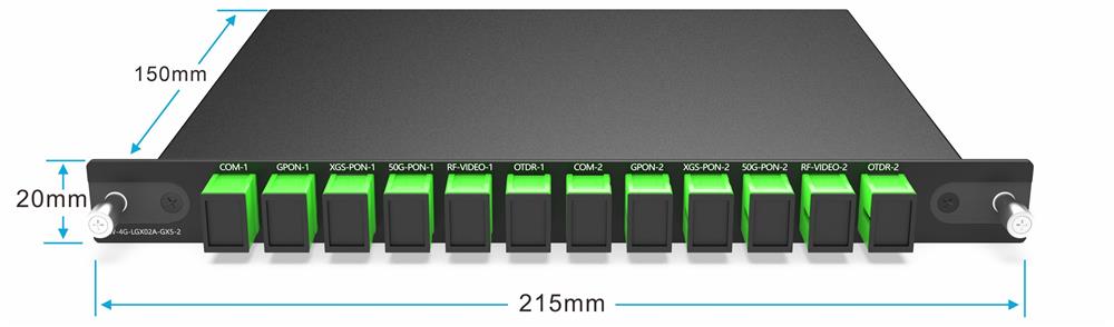 5CH WDM GPON XGS-PON 50G-PON RF Video 5CH WDM GPON XGS-PON 50G-PON RF Video