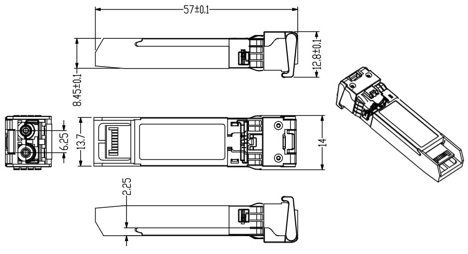 1.25Gb/s 120km DWDM SFP Transceiver 1.25Gb/s 120km DWDM SFP Transceiver