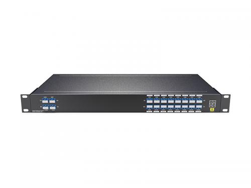 Dual Fiber 16CH O-BAND DWDM MUX DEMUX, LC/UPC, EXP+1310 port, 1U Rack