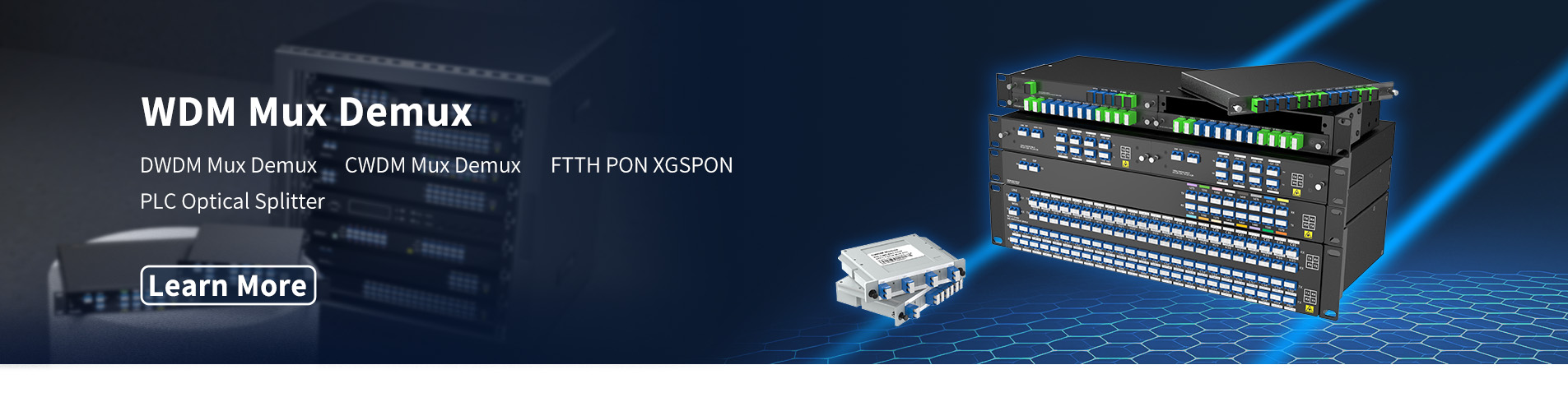 4CH WDM GPON XGS-PON NG-PON2 And RF Video Plug-in LGX Box 215*150*20MM