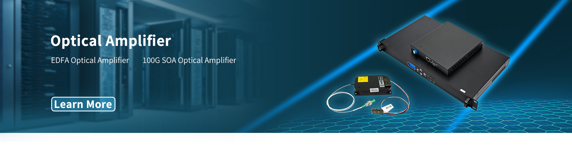 EDFA Optical Amplifier 1U Rack