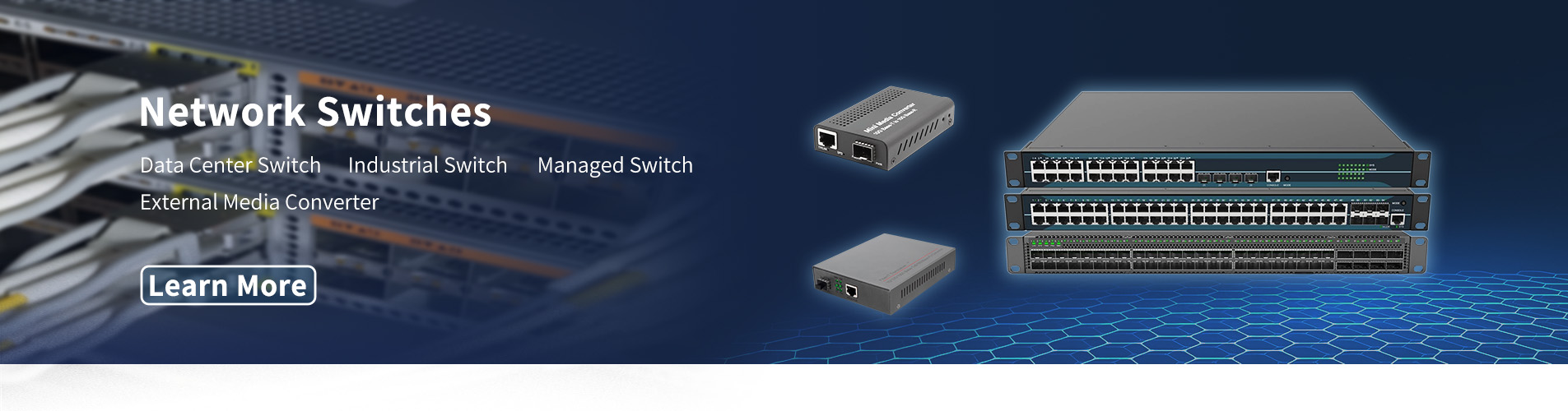 10/100M External Media Converter 1*RJ45 and 1*SFP Port Switch